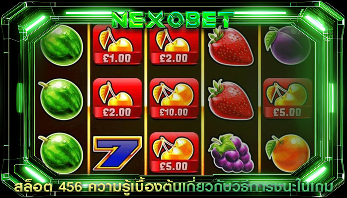 สล็อต 456 ความรู้เบื้องต้นเกี่ยวกับวิธีการชนะ