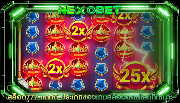สล็อต777 แตกดี ประเภทของเกมสล็อตออนไลน์ที่เหมาะ